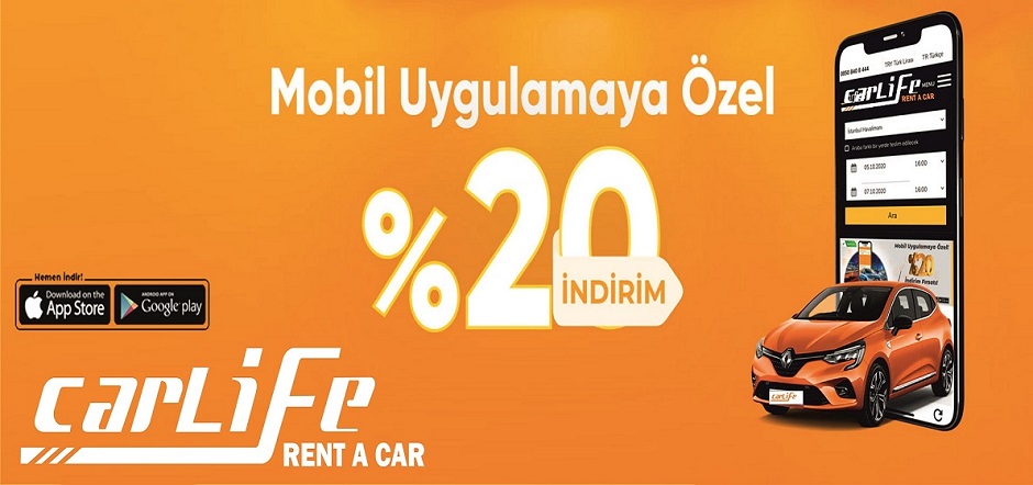 Mobil uygulamaya özel indirim